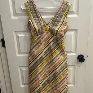 Patagonia Netty Dress Striped V-Neck Small